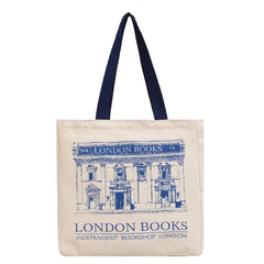 London Bookshop Canvas Clutch Purse Travel Shopping