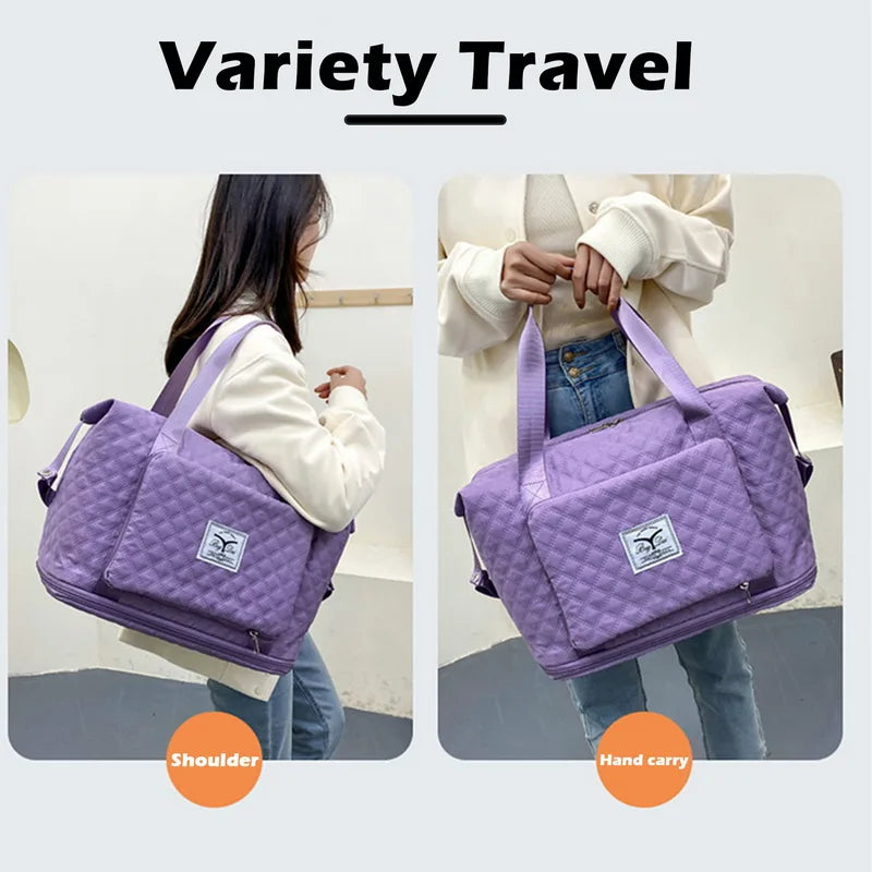 Women Folding Travel Bags Waterproof Tote Travel Luggage Bag
