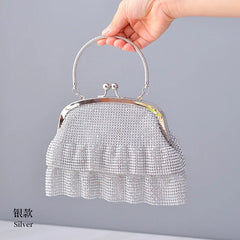 Fringe Banquet Handbags Diamond-Studded Tassel Evening Bags Women Wedding D