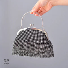 Fringe Banquet Handbags Diamond-Studded Tassel Evening Bags Women Wedding D
