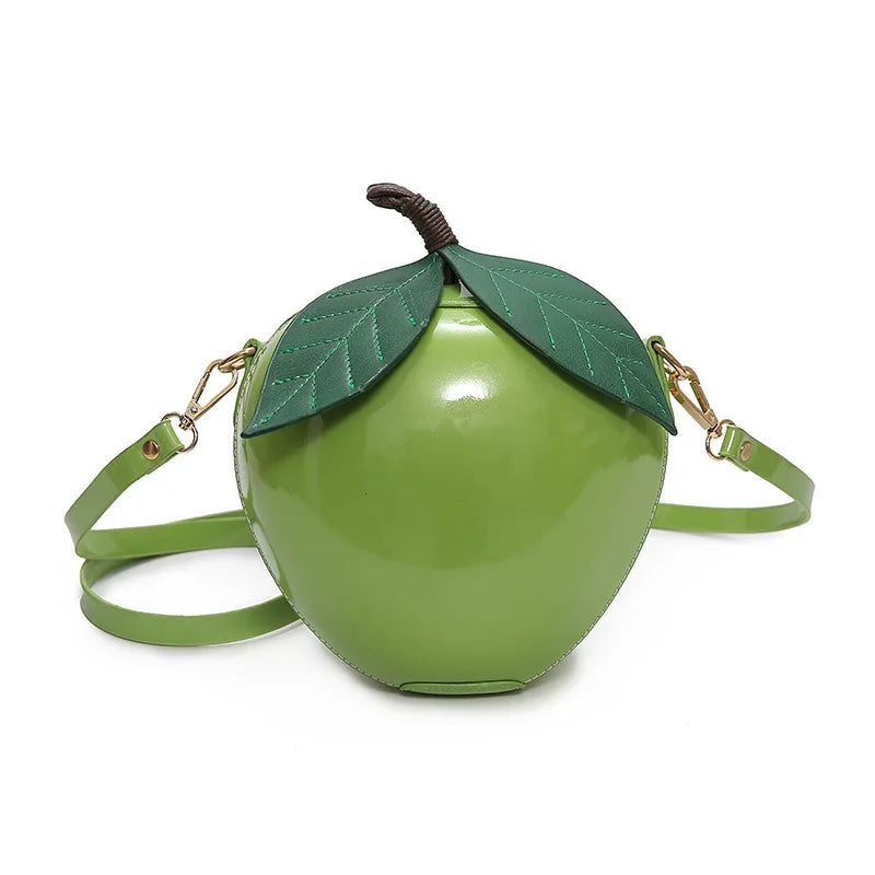 Women Cherry Bag PU Leather Shoulder Bolsa