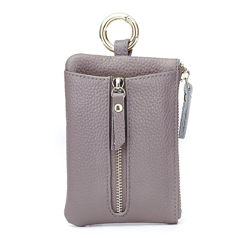 Cow Leather Key Chain Car Wallets Key Organizer Case Pouch