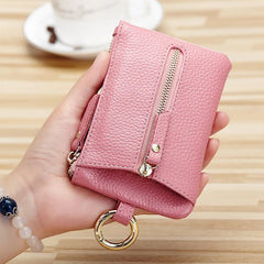 Cow Leather Key Chain Car Wallets Key Organizer Case Pouch