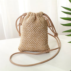 Bohemian Straw Woven Bag Rattan Crossbody Handbag