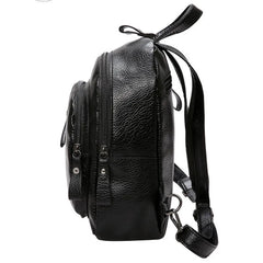 Women Girl Multifunction Backpack School Bag Pu Leather Backpack