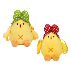 Plush Chick Shoulder Bag Cute Cartoon Zipper Bag