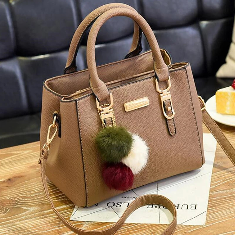 Women Crossbody Bag Large Capacity Leather Messenger Bag