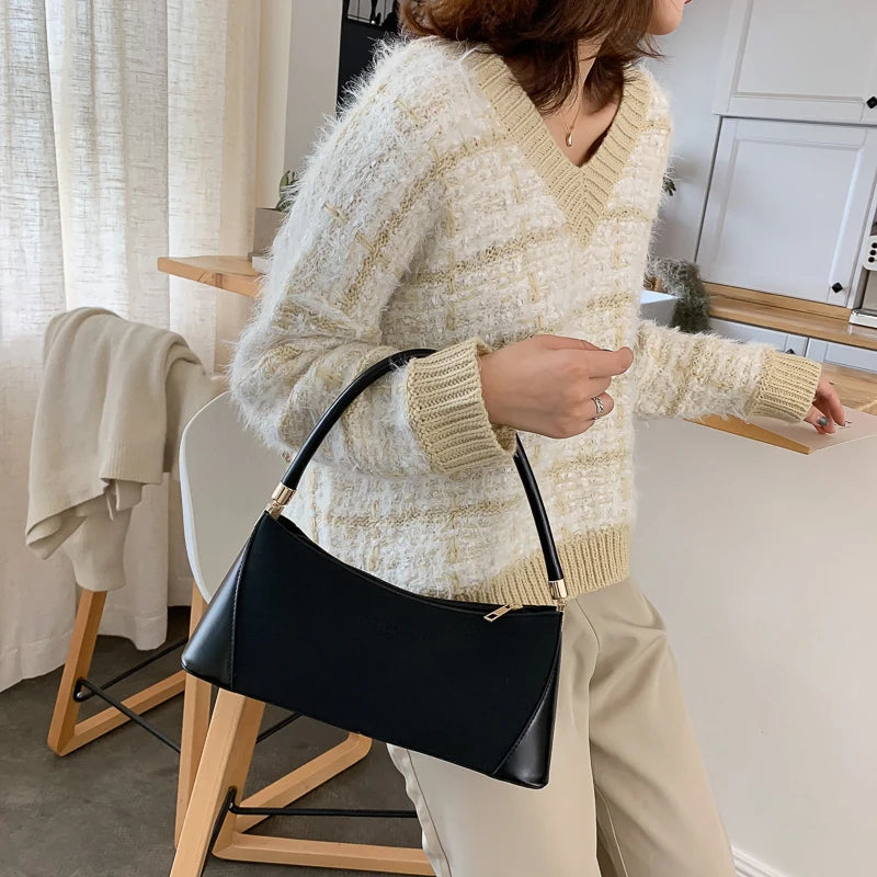 Vintage Patchwork Shoulder Bag for Women Handbag