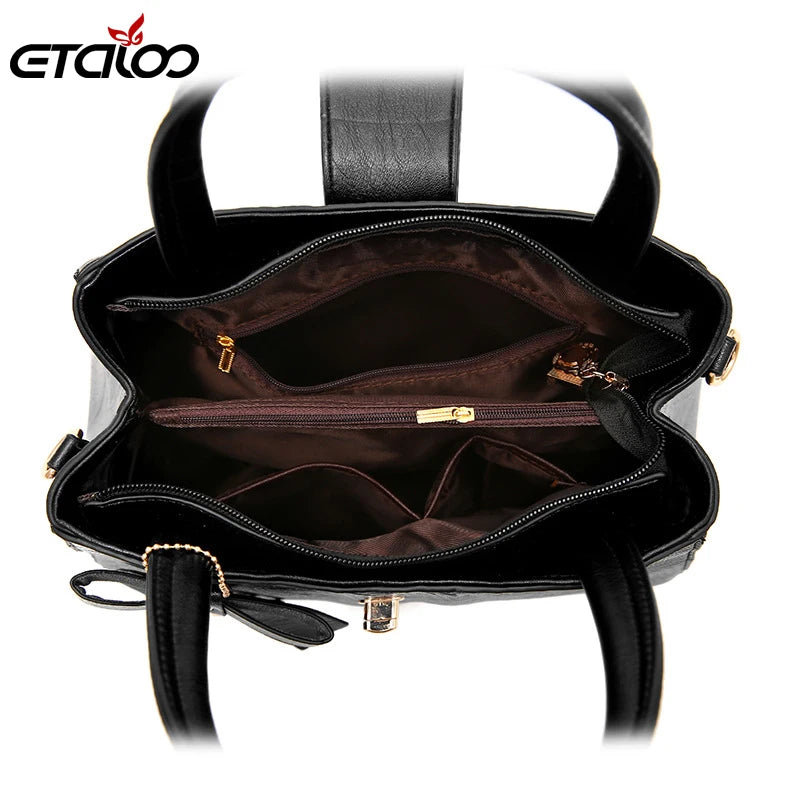 Women Handbag High PU Leather Totes Brief Bags Women Shoulder Bag
