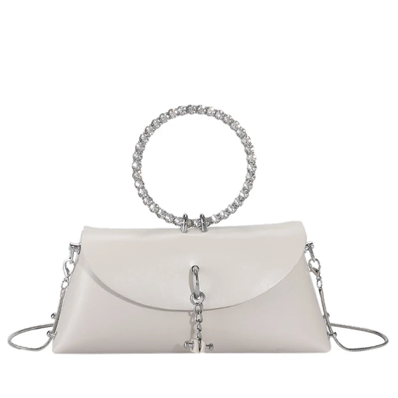 Mini Leather Crossbody Messenger Bag for Women