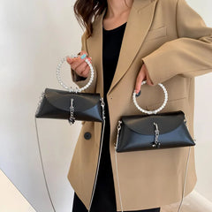 Mini Leather Crossbody Messenger Bag for Women
