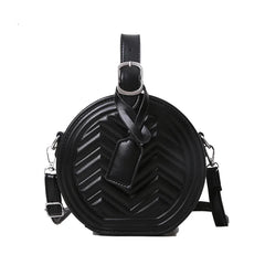 Women Handbag Round Crossbody Shoulder Bags Classic Leather Clutch