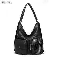 Women Handbag Solid Messenger Bag Large Capacity Casual Shoulder Bag