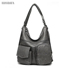 Women Handbag Solid Messenger Bag Large Capacity Casual Shoulder Bag