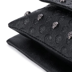 Gothic Skull Rivet Handbag Chain Crossbody Shoulder Bag