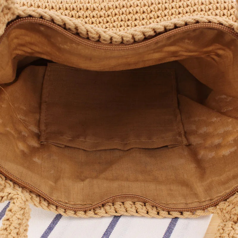 Bohemia Straw Large Capacity Shoulder Bag