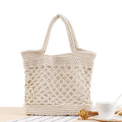 Bohemia Rattan Straw Shoulder Bag for Women