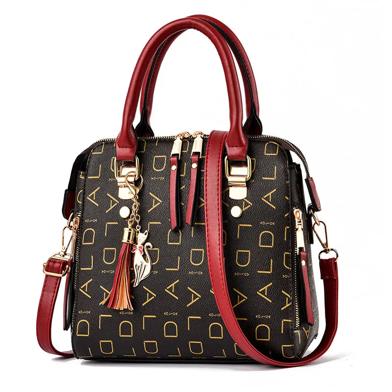 Soft PU Leather Shoulder Bag Crossbody Tote Women Handbag