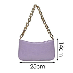 Crocodile Pattern Shoulder Bag Crossbody Purses