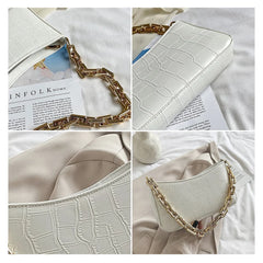 Crocodile Pattern Shoulder Bag Crossbody Purses