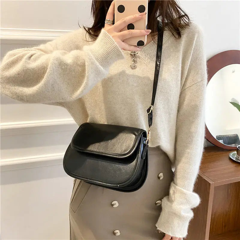 Leather Shoulder Crossbody Bag Lady Messenger Phone Cover