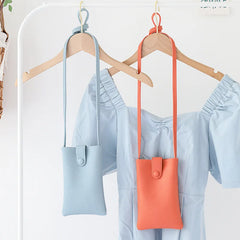 Women Pu Leather Shoulder Bag Slim Crossbody Phone Purse Dropshiping