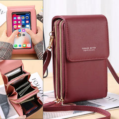 Women Handbags Touch Screen Mobile Phone Bags Female Crossbody Purse