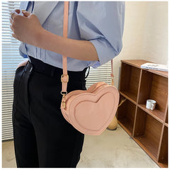 Women Heart-shaped Crossbody Bags Small Shoulder Bags Ladies Evening Clutch