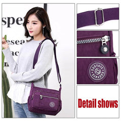 Women High Messenger Bag Waterproof Cloth Bag Shoulder Bag