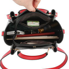 High PU Leather Shoulder Bag Crossbody Retro Solid for Women