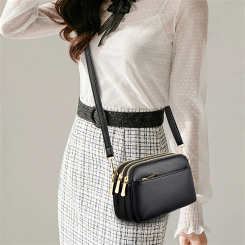 Women High Purse Leather Handbags Shoulder Bags Crossbody Bag