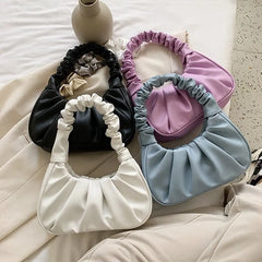 Pleated Handbag and Purse Women Hobo Bag