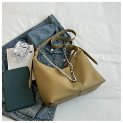 Women Hobo Shoulder Crossbody Bag PU Leather Chain Messenger