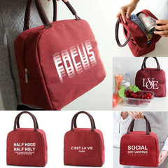 Women Insulated Lunch Bags Work Bento Pouch Food Cooler Bag