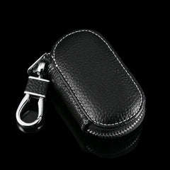 Leather Keychain Holder Car Key Wallet Zipper Key Case Bag