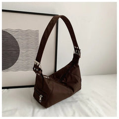 Women Nylon Dumpling Underarm Mobile Phone Bag