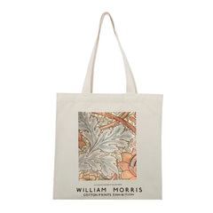 Women Foldable Handbag Van Gogh Painting Grocery Shopper Storage Bag Zipper