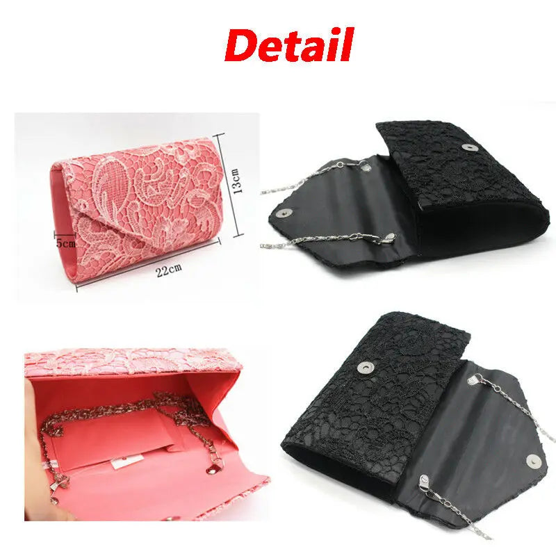 Women Evening Party Wedding Chain Clutch Bag Shoulder bags