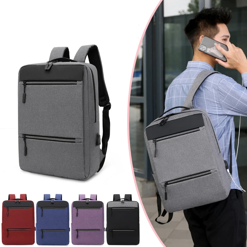 Large Capacity USB Charge Business Backpack Anti-theft Bag