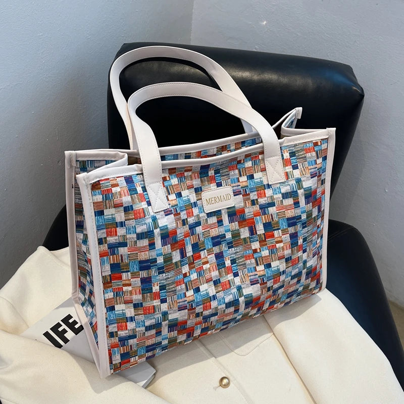 Large Capacity Shoulder Bag All-Match Tote Bag High Commuter Bag Mummy Bag