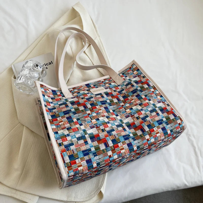 Large Capacity Shoulder Bag All-Match Tote Bag High Commuter Bag Mummy Bag