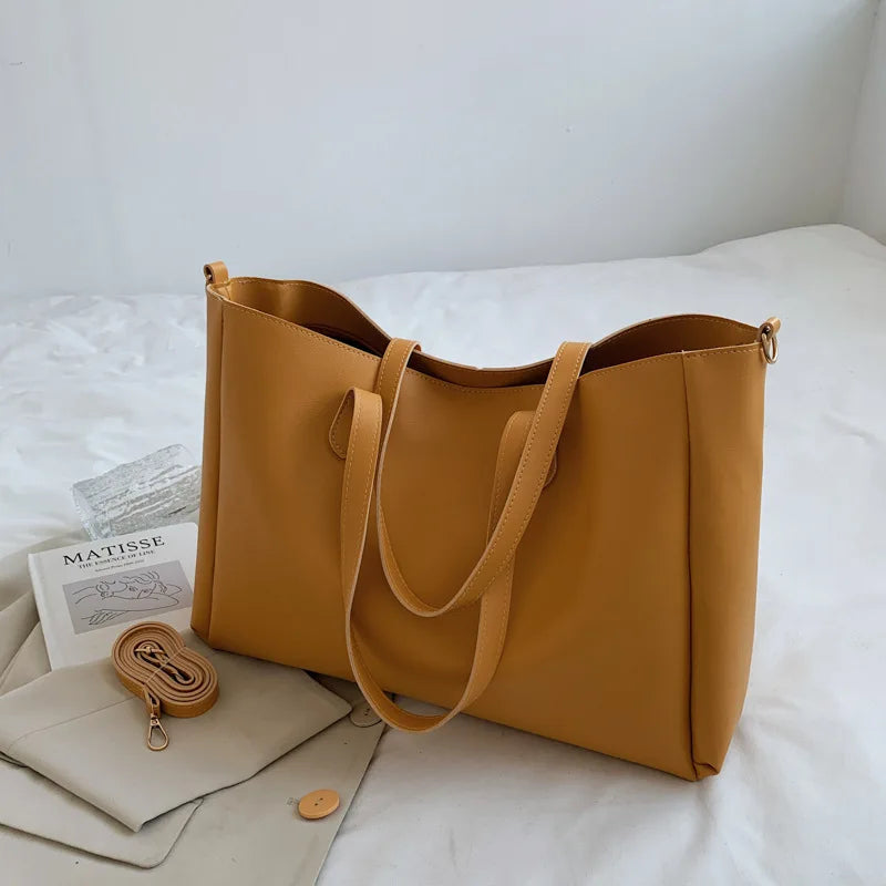 Women Large Capacity Shoulder Bags Vintage Casual Totes Ladies Travel