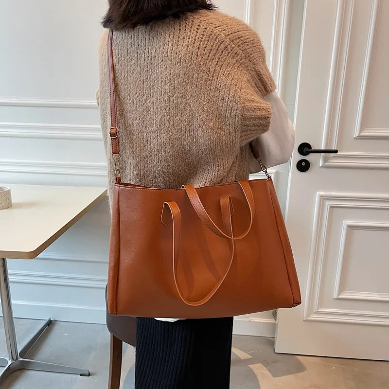 Women Large Capacity Shoulder Bags Vintage Casual Totes Ladies Travel