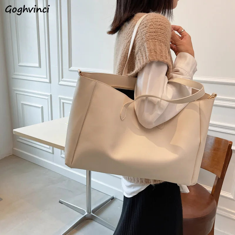 Women Large Capacity Shoulder Bags Vintage Casual Totes Ladies Travel