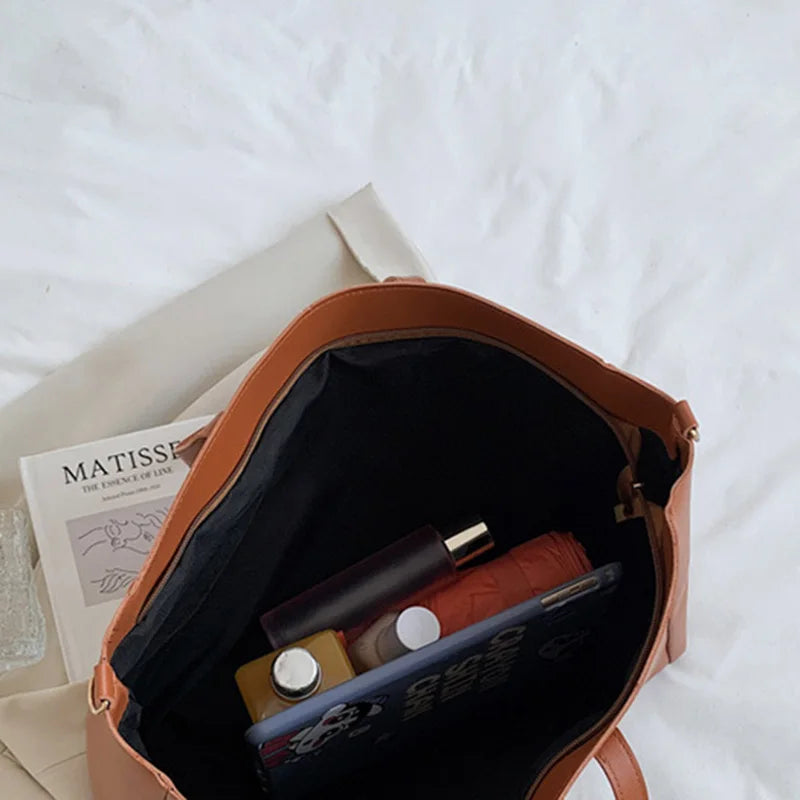 Women Large Capacity Shoulder Bags Vintage Casual Totes Ladies Travel