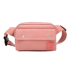 Women Sports Chest Bag Large Capacity Nylon Crossbody Phone Bag