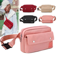 Women Sports Chest Bag Large Capacity Nylon Crossbody Phone Bag