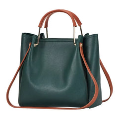 Women Leather Handbag Large Capacity Casual Tote Bag Lady Messenger Shoulder Bag