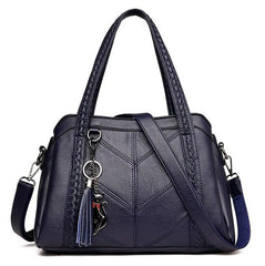 Tassel Tote Bags Women Leather Handbags Crossbody Shoulder Bag