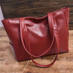 Women Leather Handbags PU Tote Bag Large Capacity Female Shoulder Bags